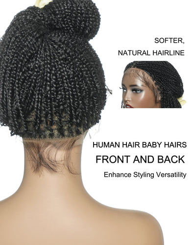 Pona - 14" Micro Passion Twist Swiss HD Full Lace Braided Wig