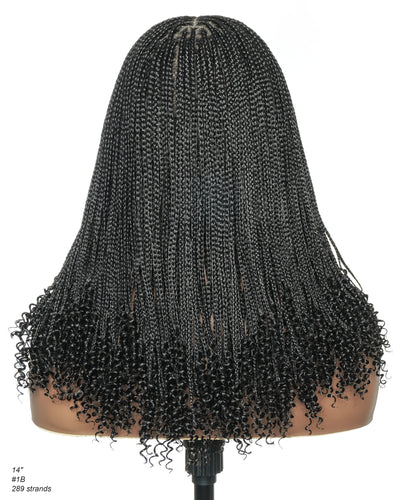 Tina - Small Head Friendly Senegalese Mini Twist Glueless Braided Wig (Small Cap Size for Petite Head)