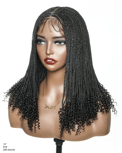 Tina - Small Head Friendly Senegalese Mini Twist Glueless Braided Wig (Small Cap Size for Petite Head)