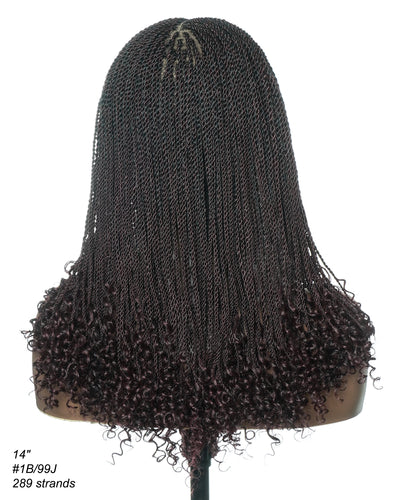 Tina - Small Head Friendly Senegalese Mini Twist Glueless Braided Wig (Small Cap Size for Petite Head)