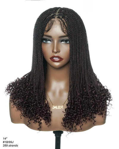 Tina - Small Head Friendly Senegalese Mini Twist Glueless Braided Wig (Small Cap Size for Petite Head)