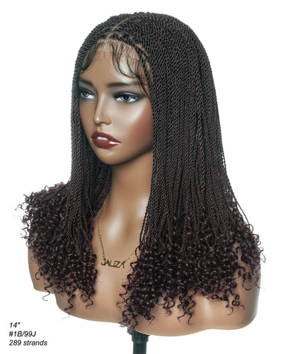 Tina - Small Head Friendly Senegalese Mini Twist Glueless Braided Wig (Small Cap Size for Petite Head)