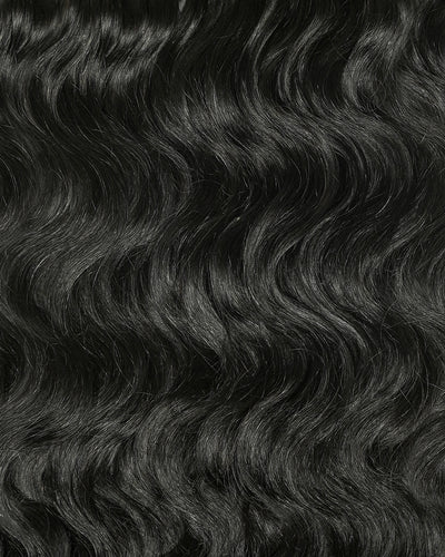 18" 100% Hand-Made Human Hair Feather Crochet Hair For Miracle Knots Hair Extensions