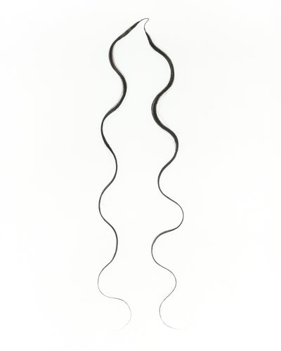 18" 100% Hand-Made Human Hair Feather Crochet Hair For Miracle Knots Hair Extensions