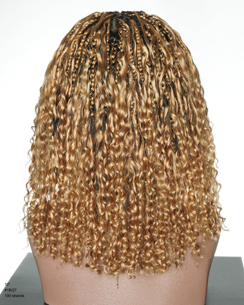 Nami Bob 12" - JALIZA Slip-On™ Water Wave Boho Box Braided Wig