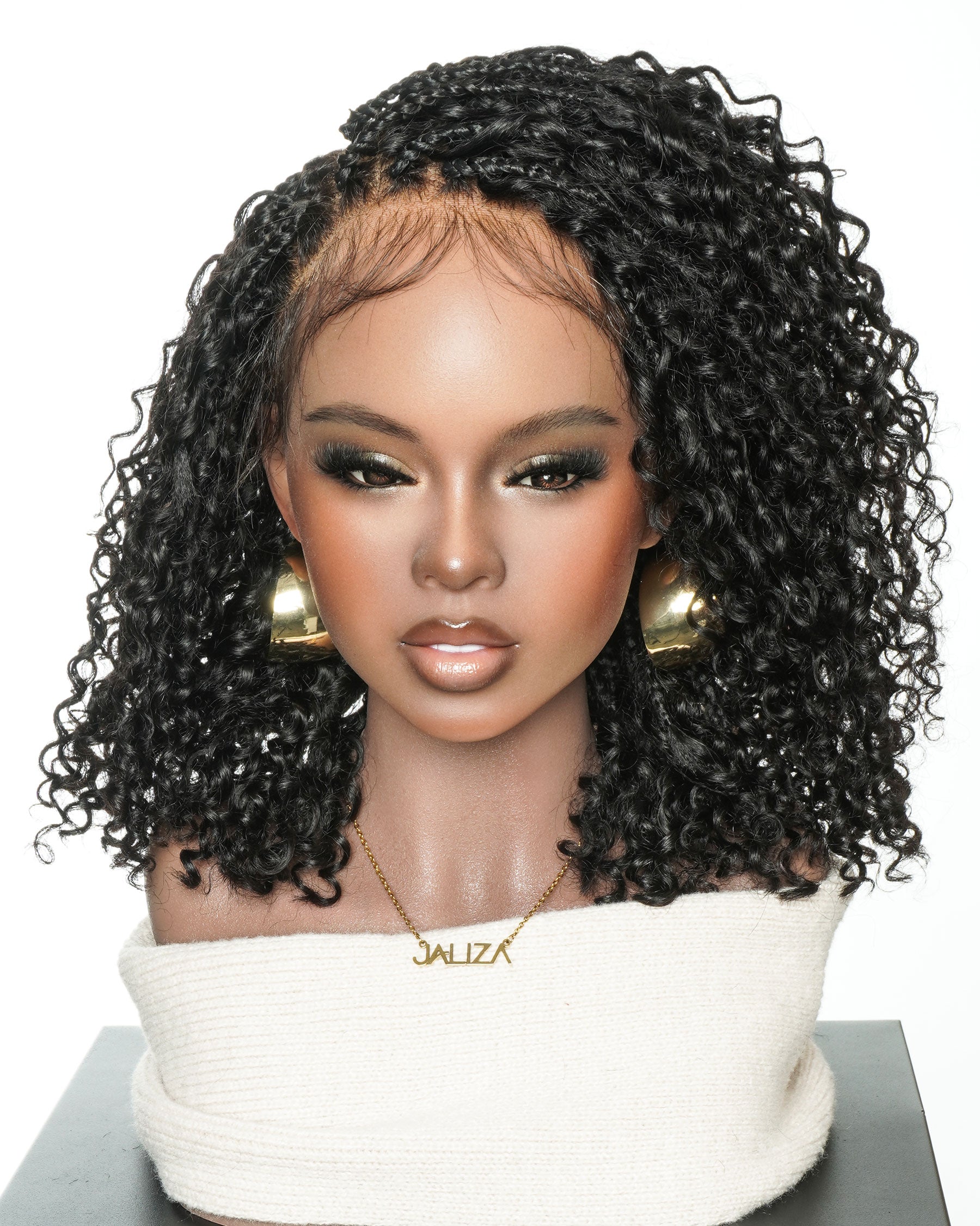 Nami Bob 12" - JALIZA Slip-On™ Water Wave Boho Box Braided Wig