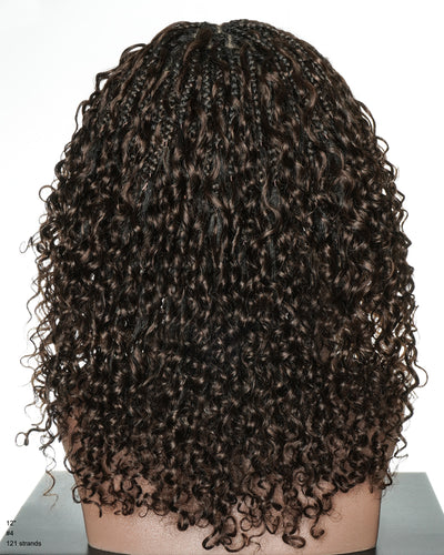 Nami Bob 12" - JALIZA Slip-On™ Water Wave Boho Box Braided Wig (Full Version)