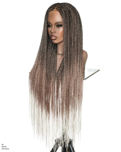 Micro Box Knotless Braided Wig 36" 200 Strands