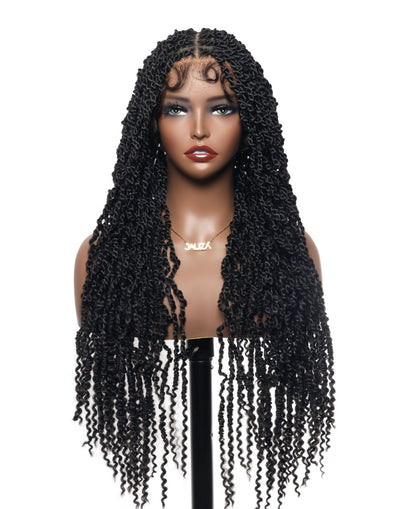 Pavana - Super Lightweight Passion Twist 28" Swiss HD Lace Full Lace Braided Wig 100 Strands