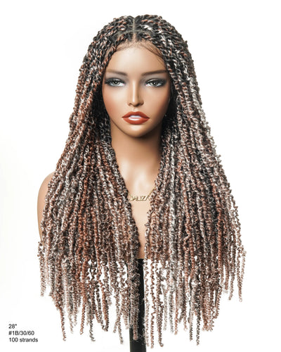Pavana - Super Lightweight Passion Twist 28" Swiss HD Lace Full Lace Braided Wig 100 Strands