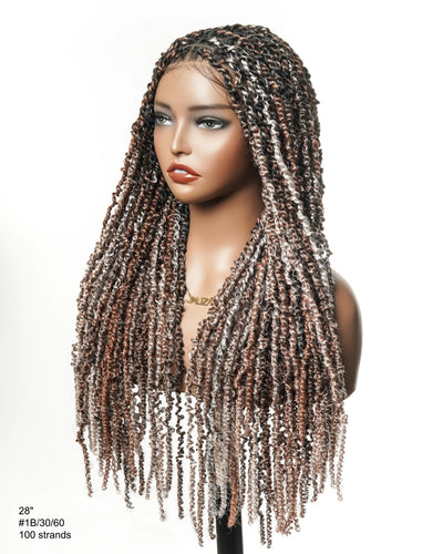 Pavana - Super Lightweight Passion Twist 28" Swiss HD Lace Full Lace Braided Wig 100 Strands