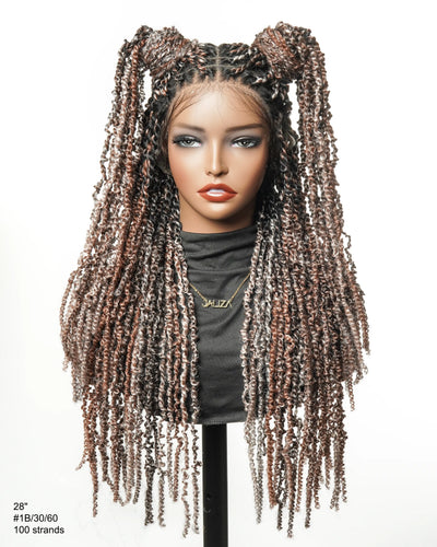 Pavana - Super Lightweight Passion Twist 28" Swiss HD Lace Full Lace Braided Wig 100 Strands