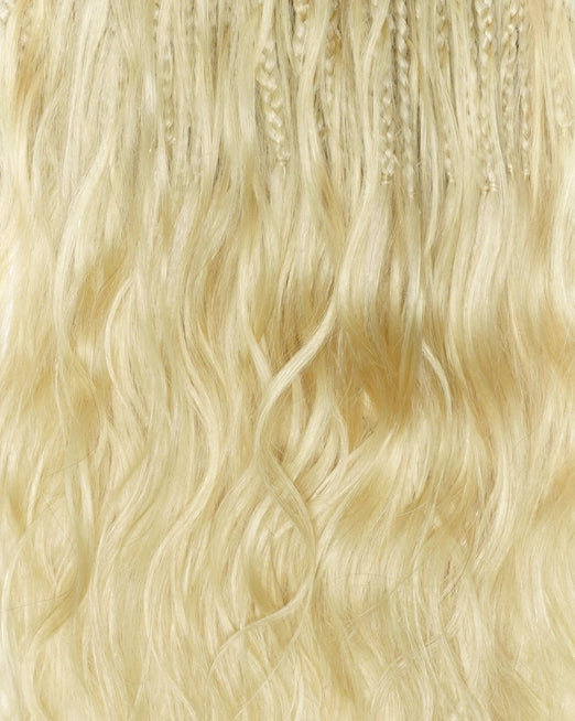 18" Ghost Loop™ Crochet Boho Braids With Human Hair Curls