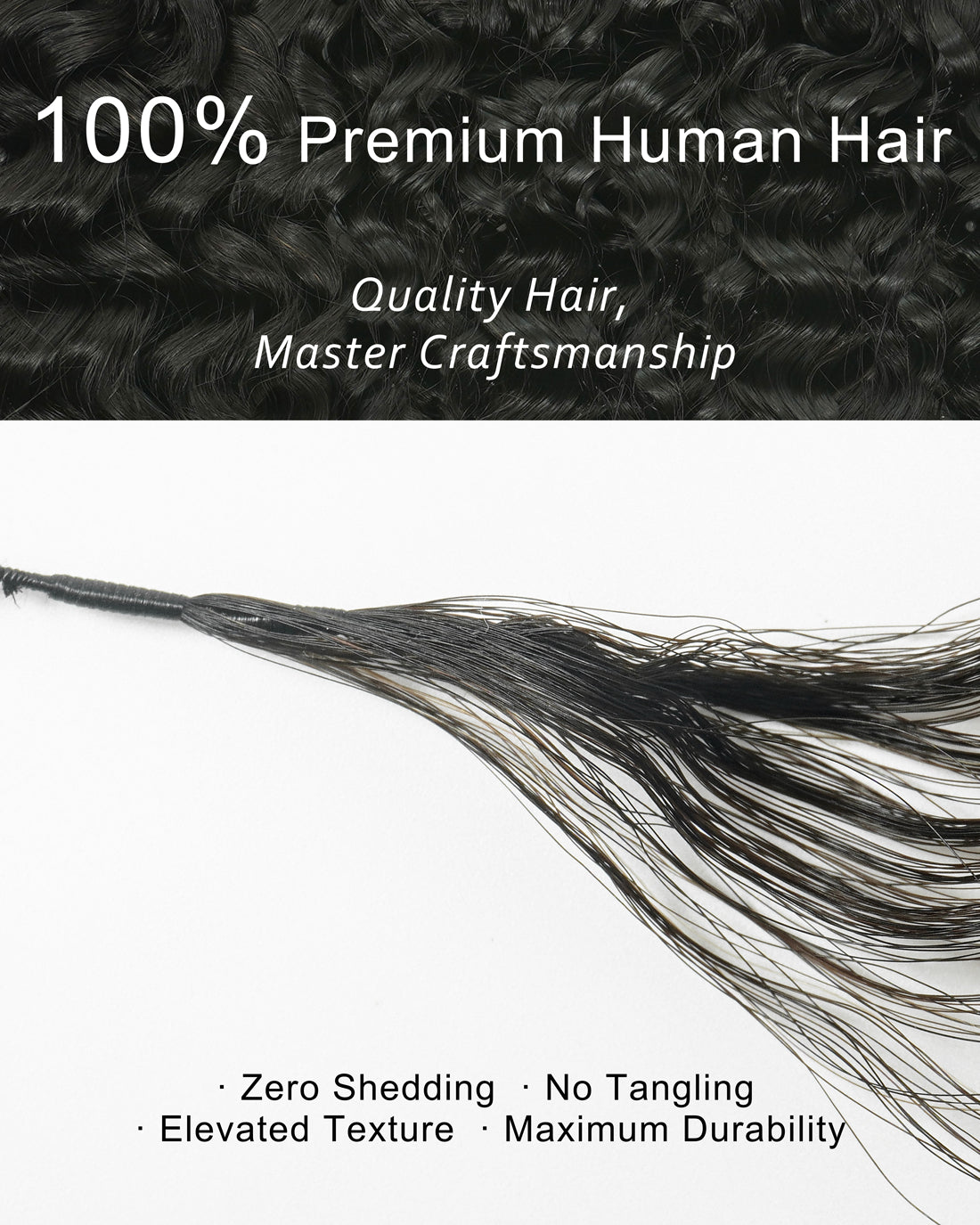 PrimeFlow™ Human Hair Burmese Curly Crochet Hair For Miracle Knots Boho Braids