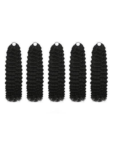 PrimeFlow™ 100% Human Hair Water Wave Crochet Hair For Miracle Knots Boho Braids