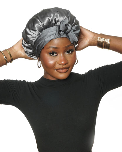 luxury silk sleep bonnet cap