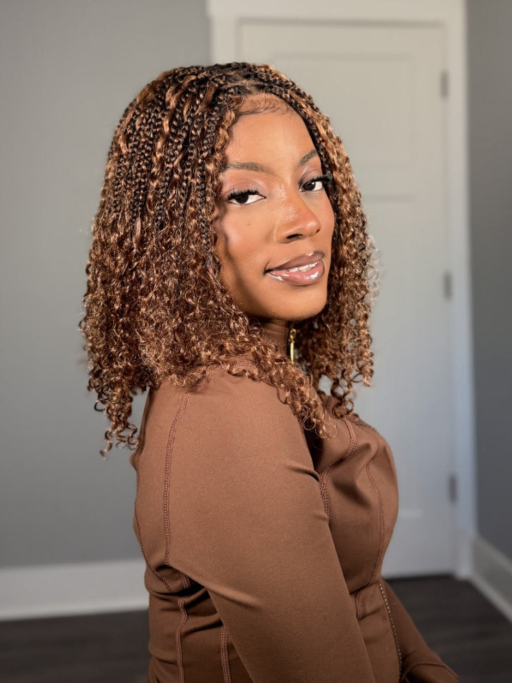 glueless braided wig - slip on