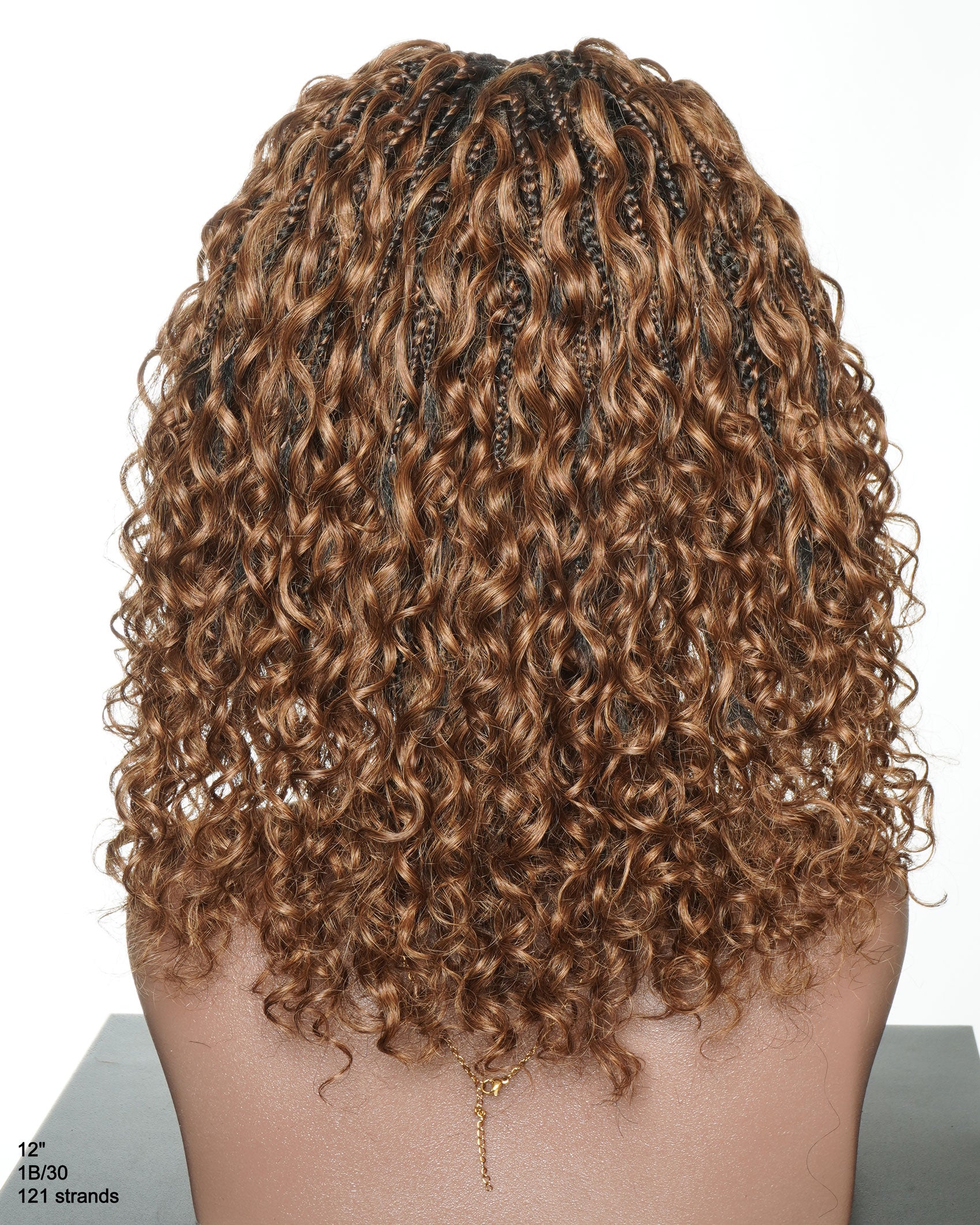 Slip-On™ Glueless 12" Water Wave Pre Bleached HD Full Lace Braided Wig