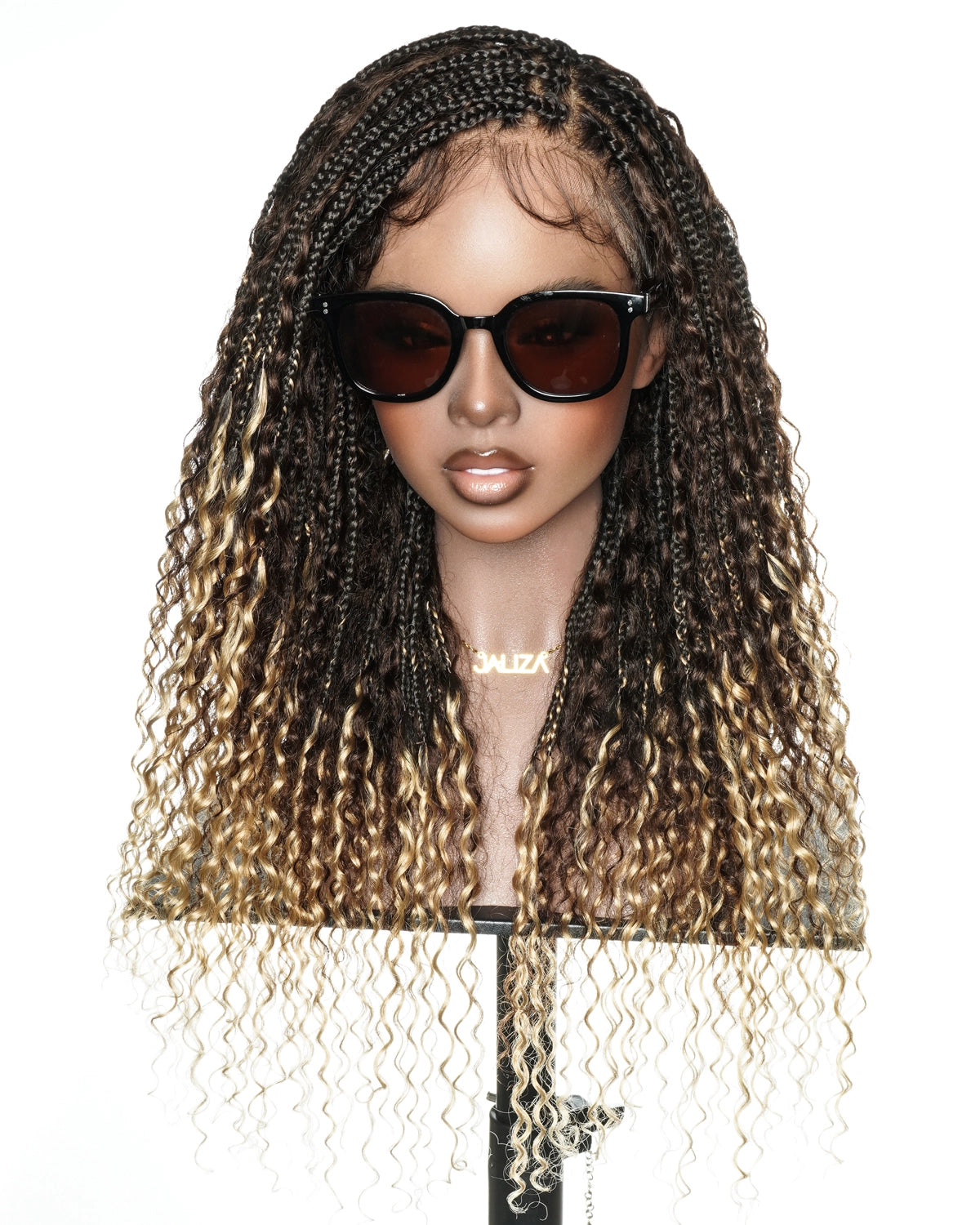 22" Slip-on™ Ombre 4/27 Water Wave Bora Bora Braided Wig